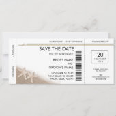 Boarding Pass Save the Date Einladungen (Vorderseite)