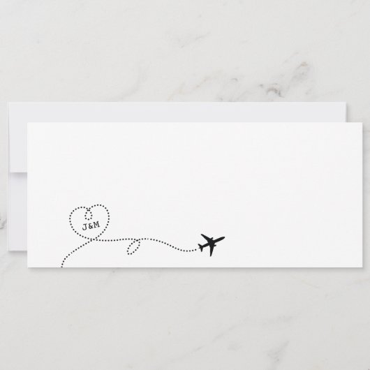 Boarding Pass Save the Date Ticket (Rückseite)