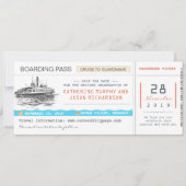 Boarding Pass Save the Date Tickets (Vorderseite)