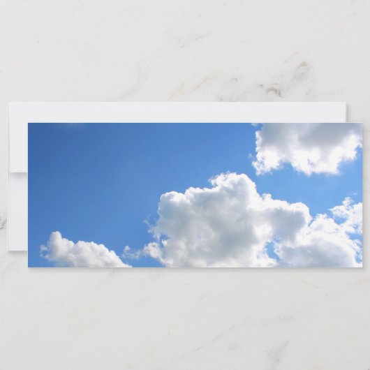 Boarding Pass Save the Date Tickets mit Himmelswol (Rückseite)