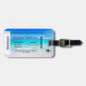 Boarding Pass Sea Ocean Szene Gepäckanhänger (Vorderseite horizontal)