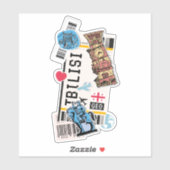 BOARDING PASS TBLISI GEORGIA AUFKLEBER (Blatt)