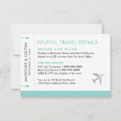 Boarding Pass Ticket Einzelbegleiter Platzkarten (Rückseite)