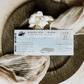Boarding Pass Ticket Hochzeit Einladung