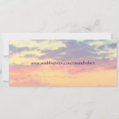 Boarding Pass Ticket | Hochzeit in Urlaubsort Einladung (Rückseite)