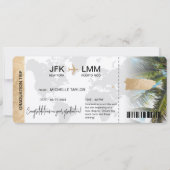 Boarding Pass Ticket  Puerto Rico Einladung (Vorderseite)