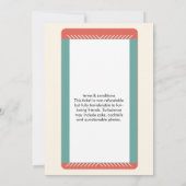 Boarding Pass to Adventure – Travel Themed Einladung (Rückseite)