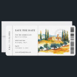Boarding Pass Toscana Italien Hochzeit retten Datu Save The Date<br><div class="desc">Boarding Pass Toscana Italien Hochzeit retten Datum</div>