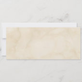 Boarding Pass Tropical Paradise Beach Hochzeit Einladung (Rückseite)