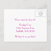 Boarding Pass UAWG Einladungspostkarte (Rückseite)