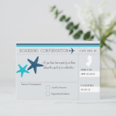 Boarding Pass UAWG TO CAPE MAG NEW JERSEY Einladung (Stehend Vorderseite)