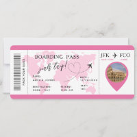 Boarding Pass Überraschen Flugticket Girls Tour