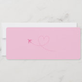 Boarding Pass Überraschen Flugticket Girls Tour Einladung (Rückseite)