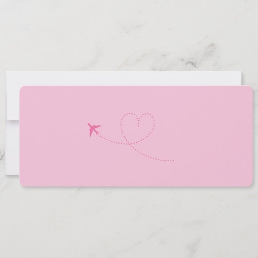 Boarding Pass Überraschen Flugticket Girls Tour Einladung (Rückseite)