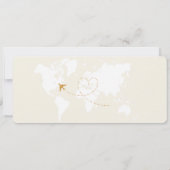 Boarding Pass Überraschen Flugticket Hochzeit Einladung (Rückseite)