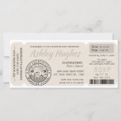 Boarding Pass | Überraschen Zielort Geburtstag (Vorderseite)