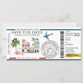 Boarding Pass | Überraschen Zielort Geburtstag (Vorderseite)