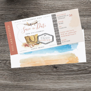 Boarding Pass Überraschung Zielort Geburtstagspart