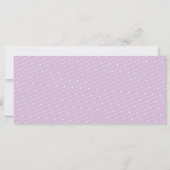 Boarding Pass Vintages Lila Weiß Save the Date (Rückseite)