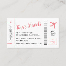 Boarding Pass Visitenkarten Visitenkarte