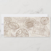 Boarding Pass Wedding & Baptisse Griechenland Neu Einladung (Rückseite)