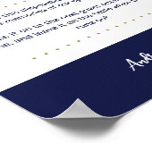 Boarding Pass Wedding Instant Camera Sign Poster (Ecke)