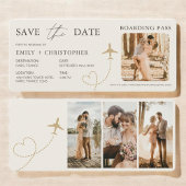 Boarding Pass Wedding Plane Ticket