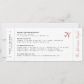 Boarding Pass Zielort Foto Save the Date (Rückseite)