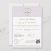 Boarding Passport Ticket Hochzeit in Urlaubsort Einladung (Vorderseite)