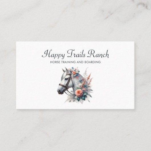 Boarding Reitschule Visitenkarte (Vorderseite)