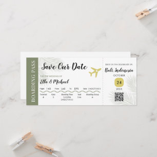 BOARDING SAVE THE DATE - HOCHZEIT IN URLAUBSORT
