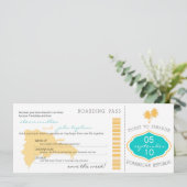 Boarding Save the Date in die Dominikanische Repub (Stehend Vorderseite)