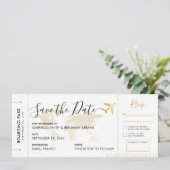 Boarding Save the Date mit angeschlossenem UAWG (Stehend Vorderseite)