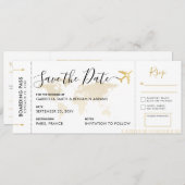 Boarding Save the Date mit angeschlossenem UAWG (Vorne/Hinten)