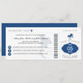 Boarding Save the Date nach Thailand (Vorne/Hinten)