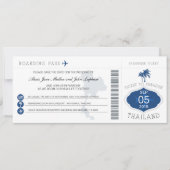 Boarding Save the Date nach Thailand (Vorderseite)