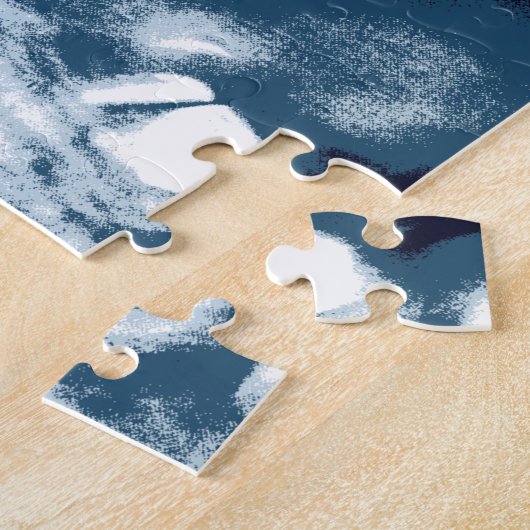 Boarding Trybe Tube, hawaiianischer Surfer Puzzle (Seite)