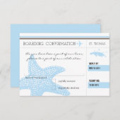 Boarding UAWG TO ST. THOMAS RSVP Karte (Vorne/Hinten)