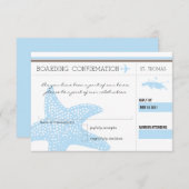 Boarding UAWG TO ST. THOMAS RSVP Karte (Vorne/Hinten)