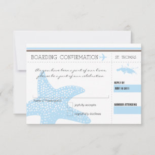 Boarding UAWG TO ST. THOMAS RSVP Karte