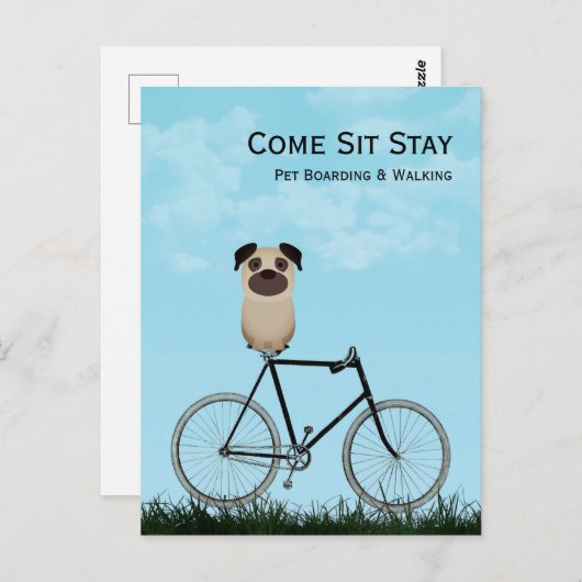 Boarding, Wandern, Sitzen, Training Postkarte (Vorne/Hinten)