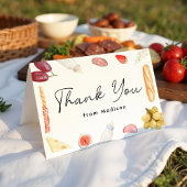 Boards und Flaschen Charcuterie Babydusche Dankeskarte