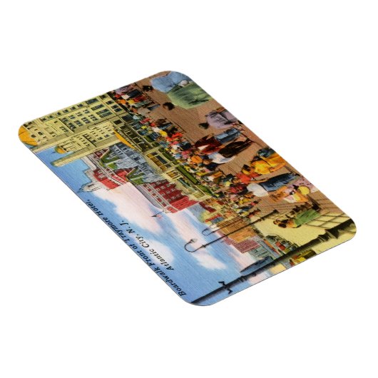 Boardwalk, Atlantic City Vintag Magnet (Rechte Seite)