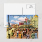Boardwalk, Atlantic City Vintag Postkarte (Vorne/Hinten)