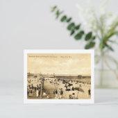 Boardwalk & Beach, Asbury Park, New Jersey Vintag Postkarte (Stehend Vorderseite)