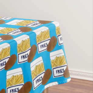 Boardwalk Beach Frips Pommes frites Pommes frites  Tischdecke