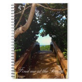 Boardwalk Beach Spiral Notebook Notizblock (Vorderseite)