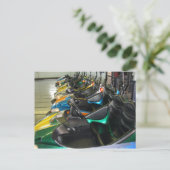 Boardwalk Bumper Cars RehoBeide Strand Delaware DE Postkarte (Stehend Vorderseite)