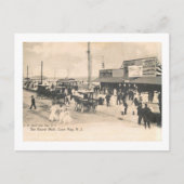Boardwalk, CapMay, New Jersey Vintag Postkarte (Vorderseite)
