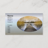 Boardwalk Dock am Fluss Ukraine Visitenkarte (Vorderseite)